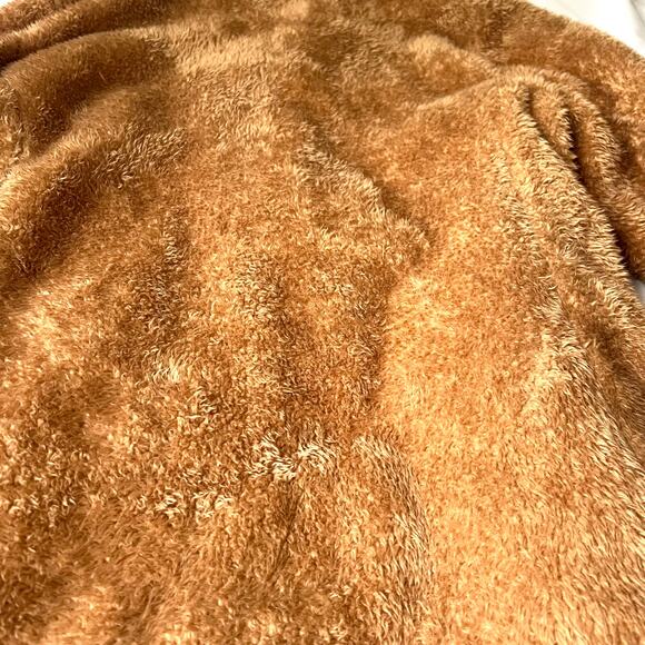 G.H. Bass Teddy Faux-Sherpa Teddy Bear Coat – Size L – Cozy-Zip-Front-Quilted - Picture 6 of 11